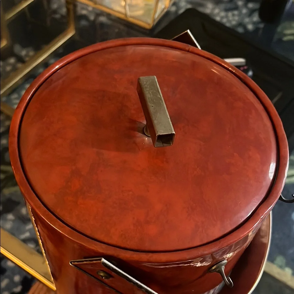 Vintage Orange Ice Bucket